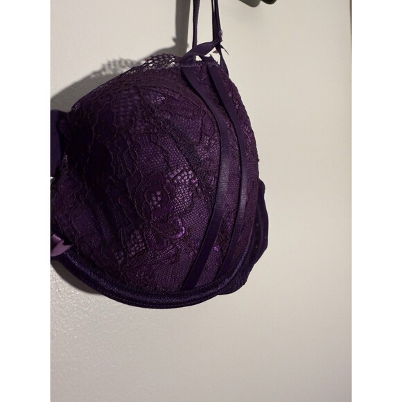 Adore Me 03818 Push Up Bra Padded Underwire Lace Womens 36C Purple - Picture 2 of 5